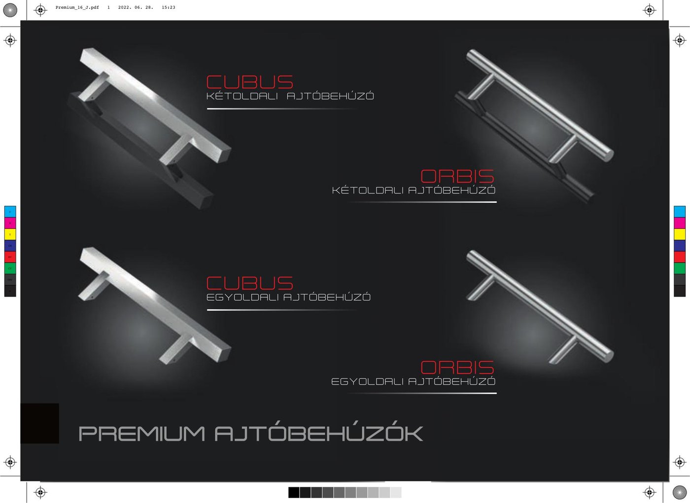 Door Panels prémium ajtóbehúzók, Cubus és Orbis